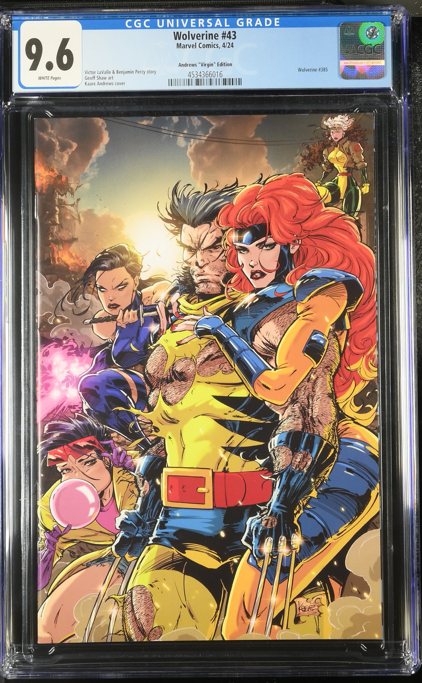 Wolverine #43 Andrews "Virgin" Edition 9.6