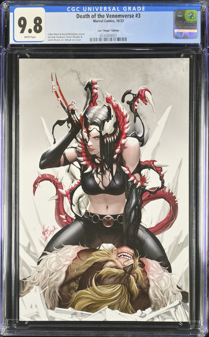 Death of the Venomverse #3 Lee "Virgin" Edition 9.8