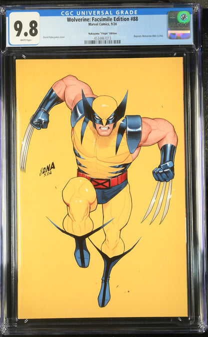 Wolverine: Facsimile Edition #88 Nakayama "Virgin" Edition 9.8