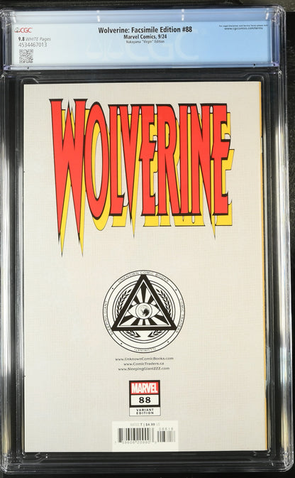 Wolverine: Facsimile Edition #88 Nakayama "Virgin" Edition 9.8