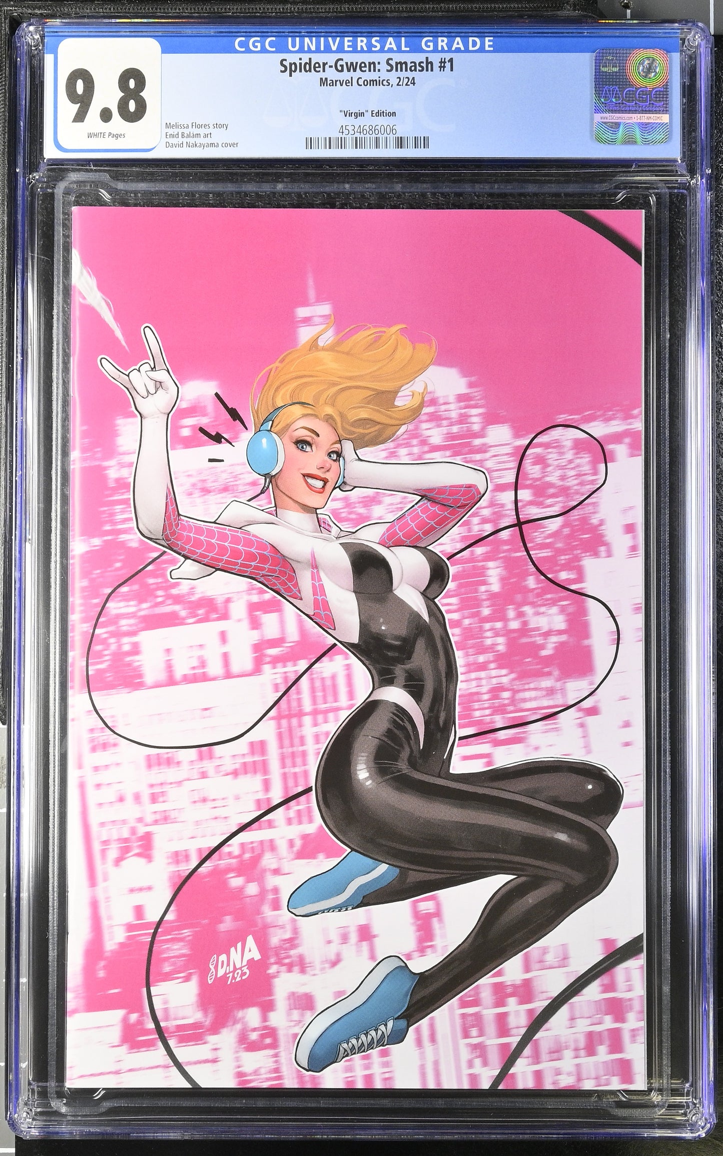 Spider-Gwen: Smash #1 "Virgin" Edition 9.8