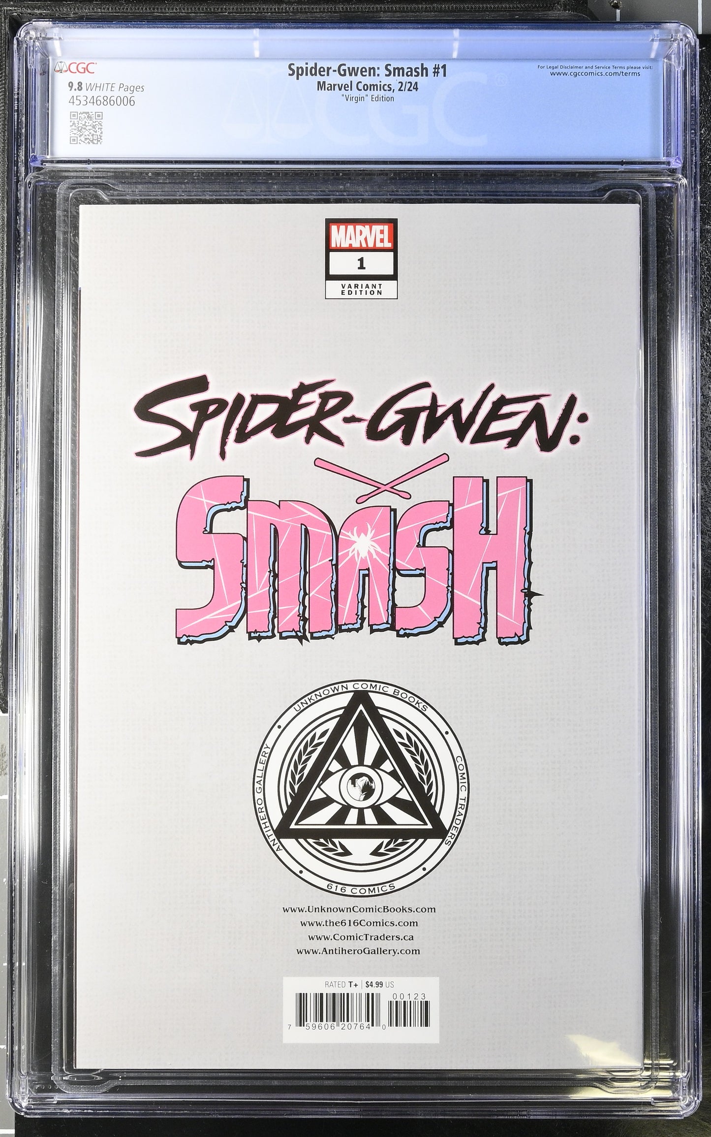 Spider-Gwen: Smash #1 "Virgin" Edition 9.8