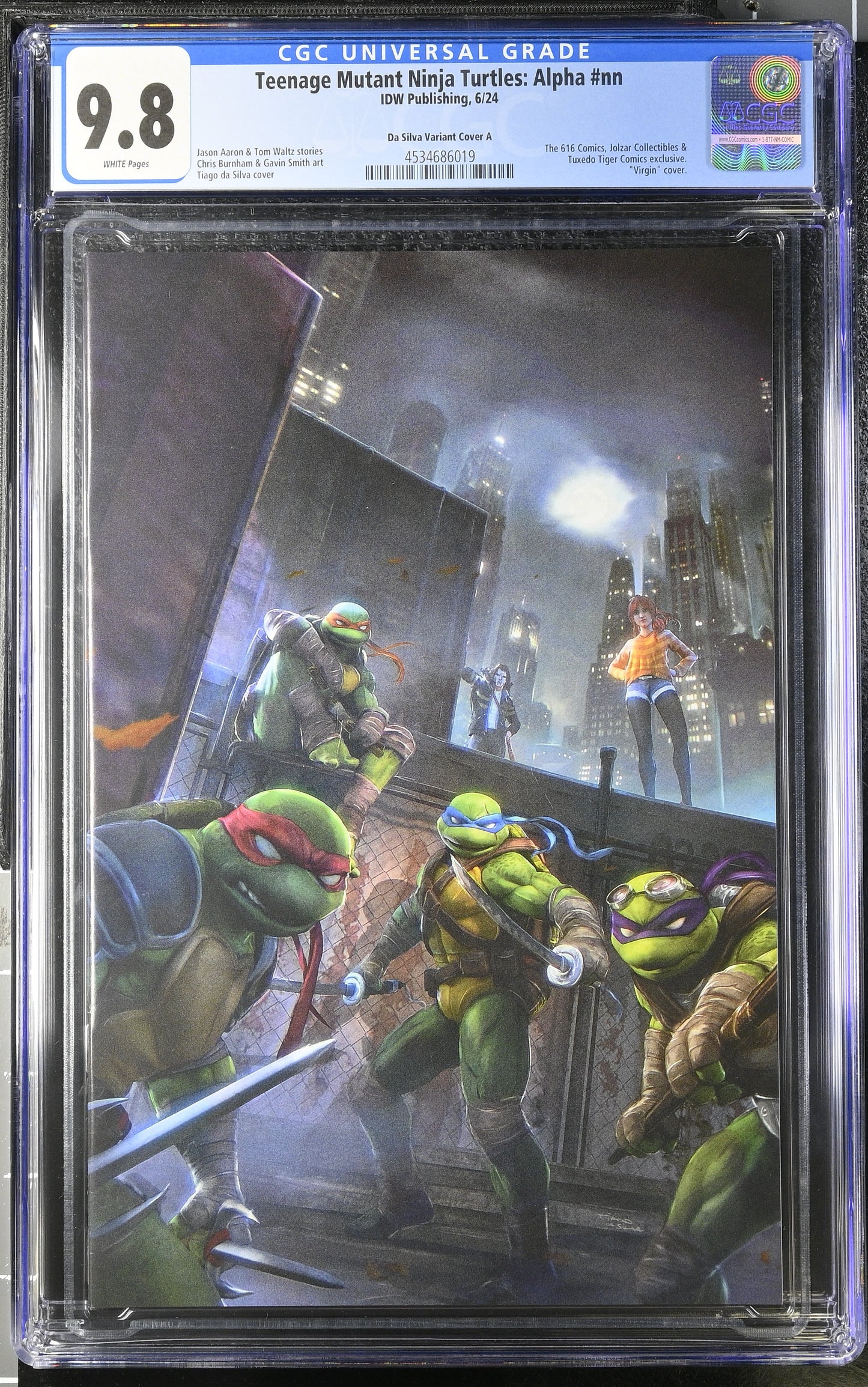 Teenage Mutant Ninja Turtles #nn Da Silva Variant Cover A 9.8
