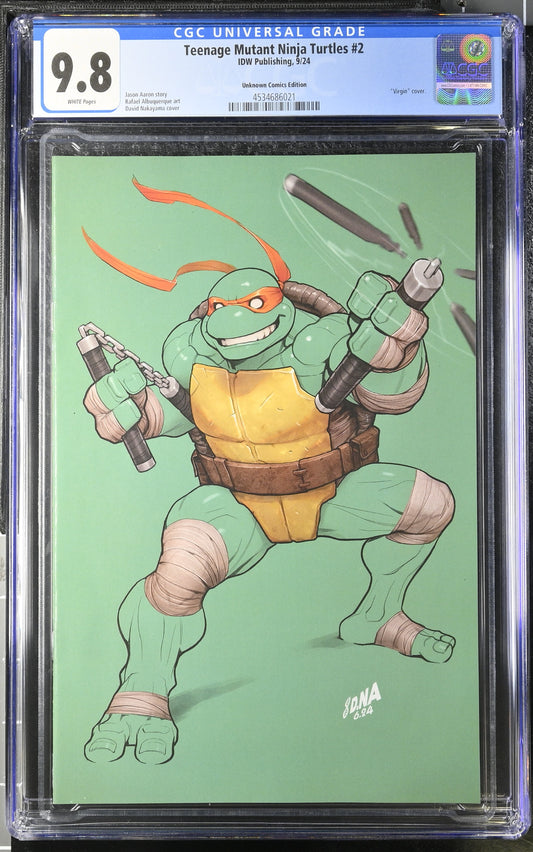 Teenage Mutant Ninja Turtles #2 Unknown Comics Edition 9.8