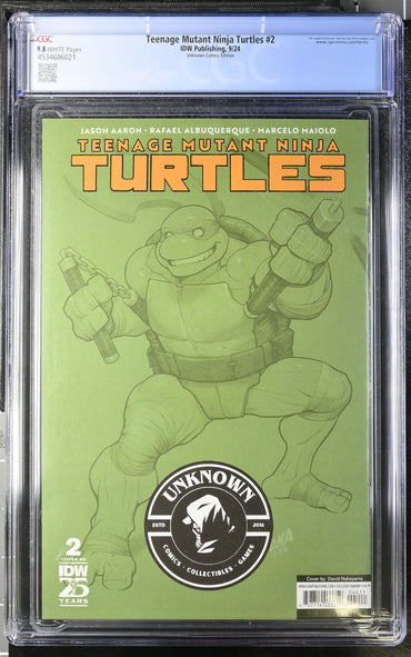 Teenage Mutant Ninja Turtles #2 Unknown Comics Edition 9.8