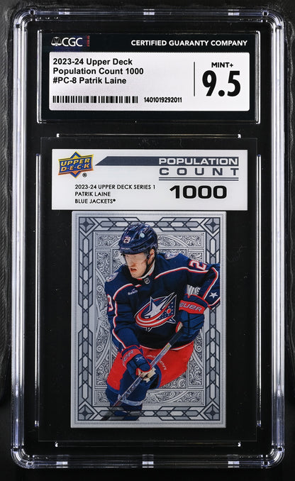 PATRIK LAINE 2023-24 Upper Deck Series 1 PC-8 CGC Mint 9.5 /1000