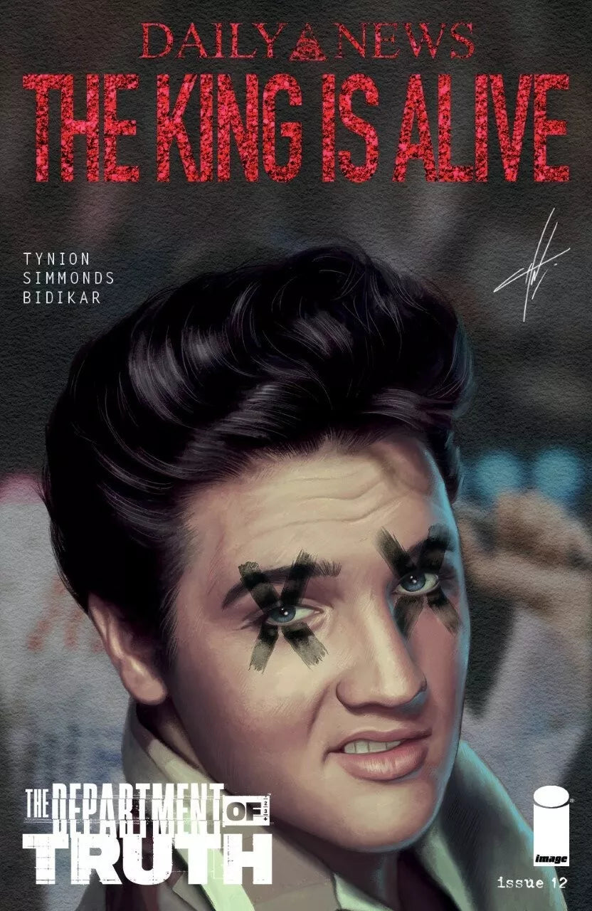 The Department of Truth #12 Carla Cohen Elvis Presley Red Letter Trade Dress Variant