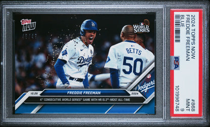 2024 TOPPS NOW FREDDIE FREEMAN   868  BLUEPSA MINT 9 /49