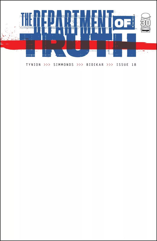 The Department of Truth #18 Blank Variant of Sketch Cover B