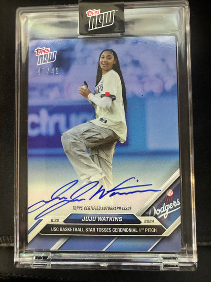 2024 Topps Now JuJu Watkins 332B AUTO /49